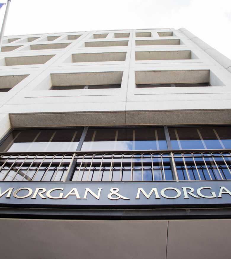 Facade of a building in Savannah with 'Morgan & Morgan' signage, a prime spot for personal injury lawyers.